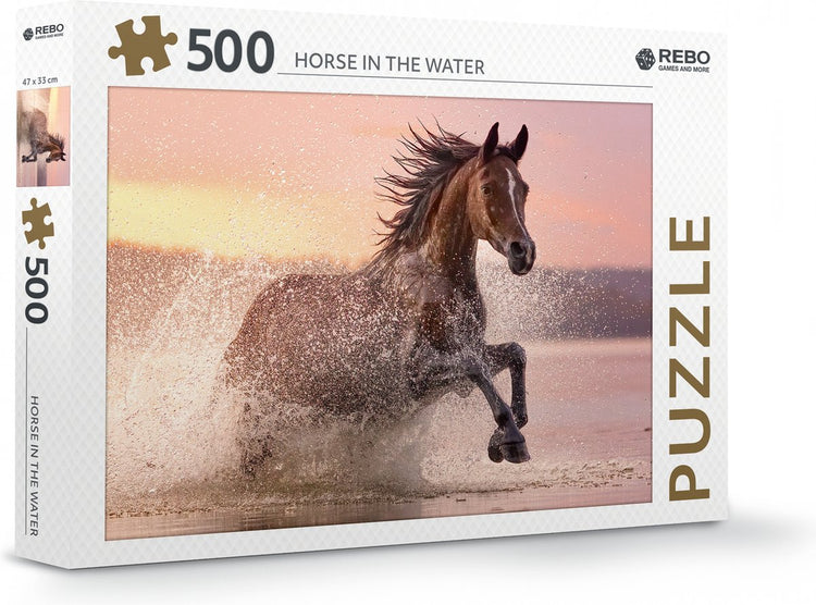 Rebo Productions Puzzle Pferd im Wasser, 500 Teile