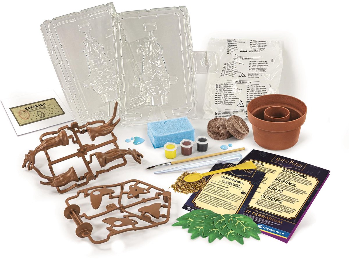 Clementoni – Harry Potter Mandragola – Experimentierset für wissenschaftliche Terrarien – ab 7 Jahren
