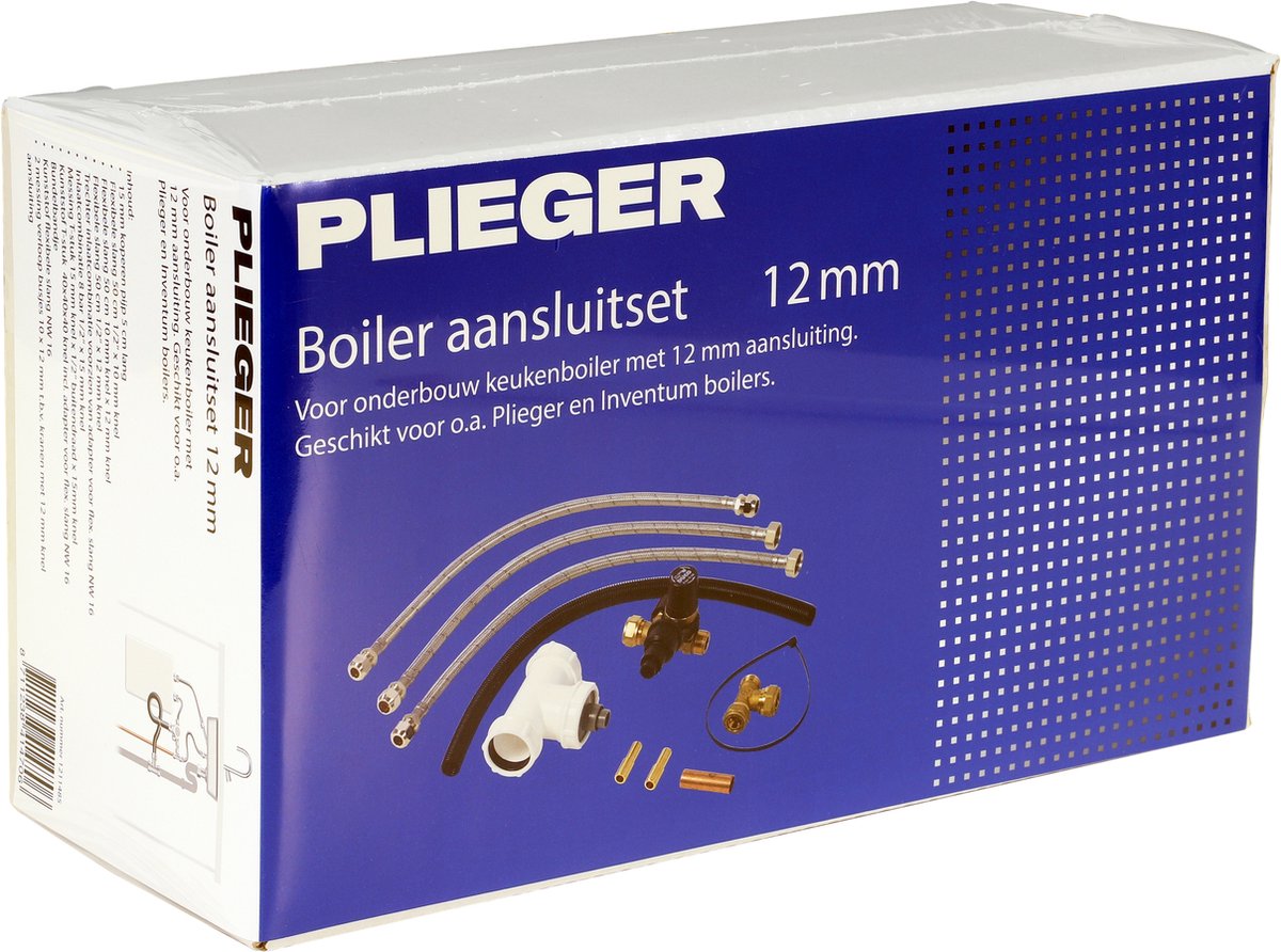 Plieger Kesselanschluss-Set 12 mm – für und Inventum-Kessel – komplettes Kesselanschluss-Set