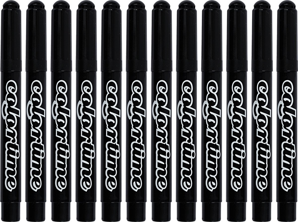 Black Jumbo Marker, 12st.