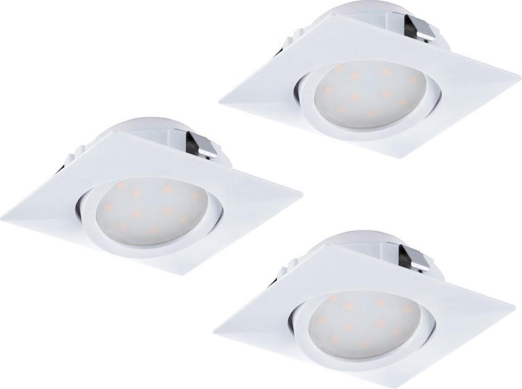Eglo Pineda - Einbauleuchte - 3 Lichter - Weiß