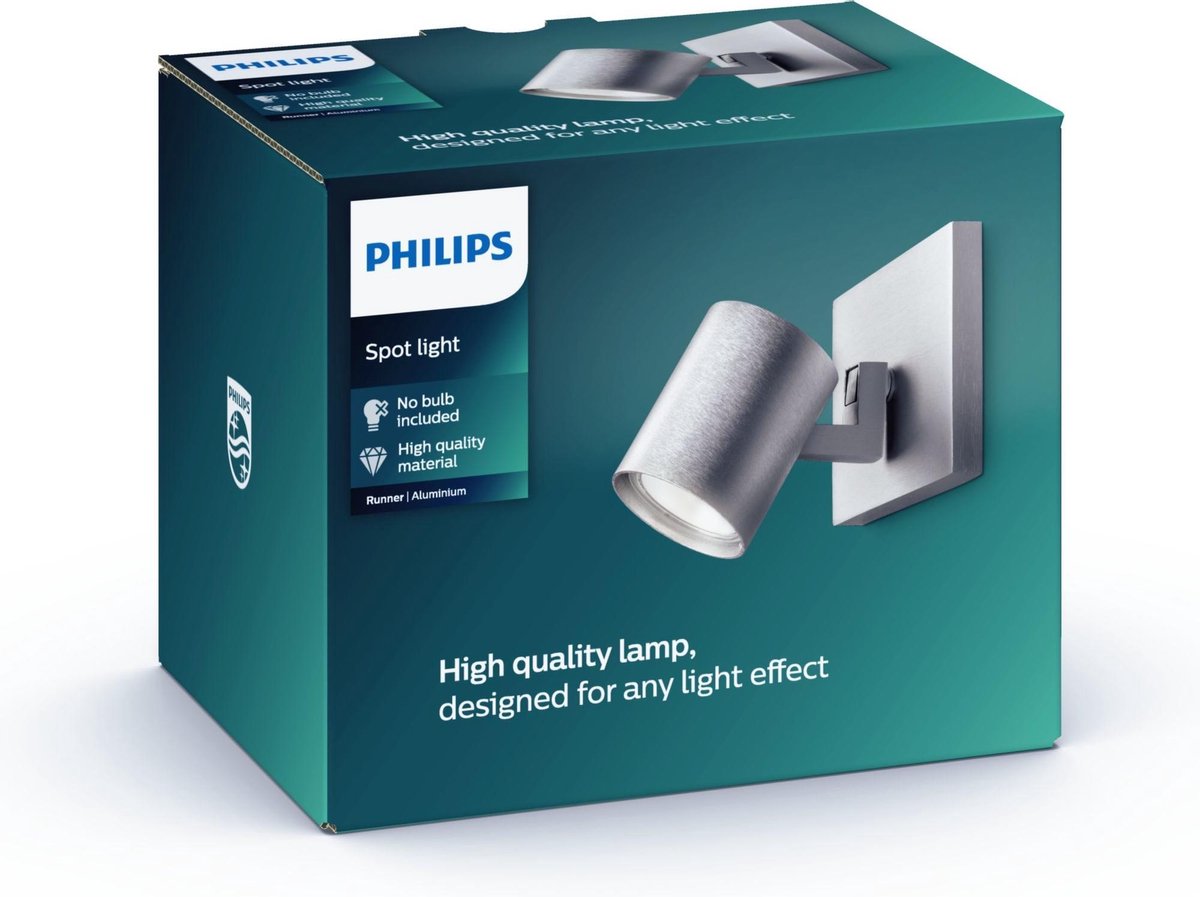 Philips LED Philips Runner Aufbaustrahler – 1-flammig – Aluminium