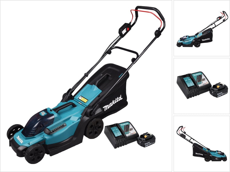 Makita dlm330rm Akku-Rasenmäher – 18 V – inklusive Akku und Ladegerät – 33 cm Schnittbreite – geeignet für 450 m²