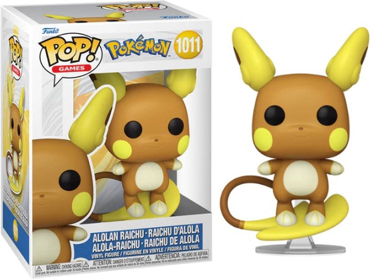 Funko Pokémon Alolan Raichu – Raichu d'Alola – Alola-Raichu – Raichu de Alola Vinylfigur 1011 Pop! mehrfarbig