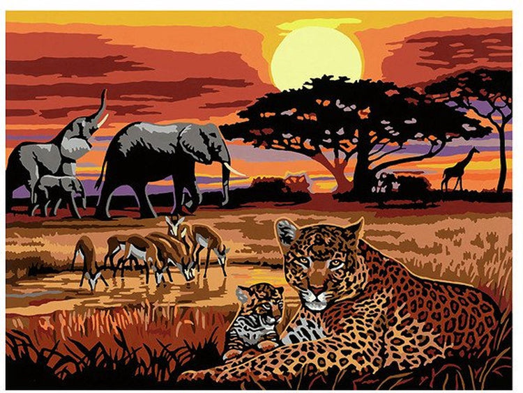 Ravensburger Kreart Gemälde über Song Savannah Landschaften