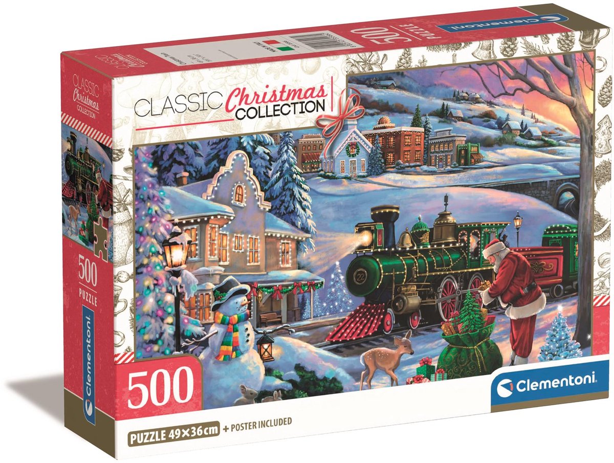 Clementoni Puzzle Weihnachtszug - 500 Teile.