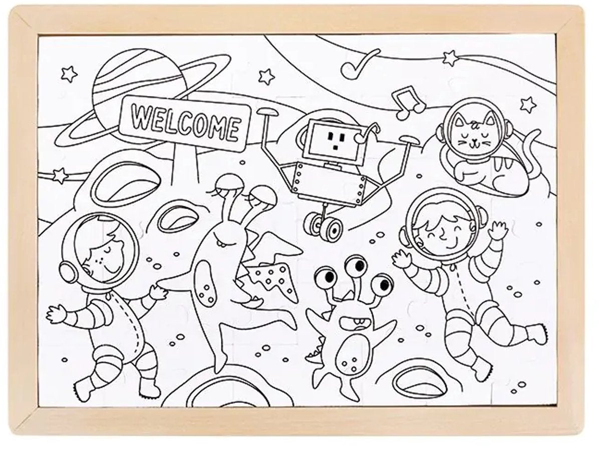 Hape Weltraumfreunde-Puzzle