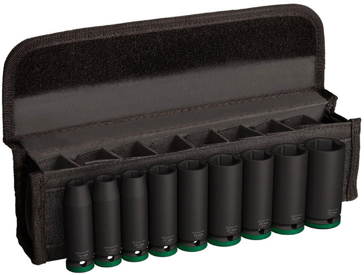 Bosch Zubehör 9-teiliger Schlagschrauber-Steckschlüsselsatz 77 mm, 10; 11; 13; 17; 19; 21; 22; 24; 27 mm – 2608003040