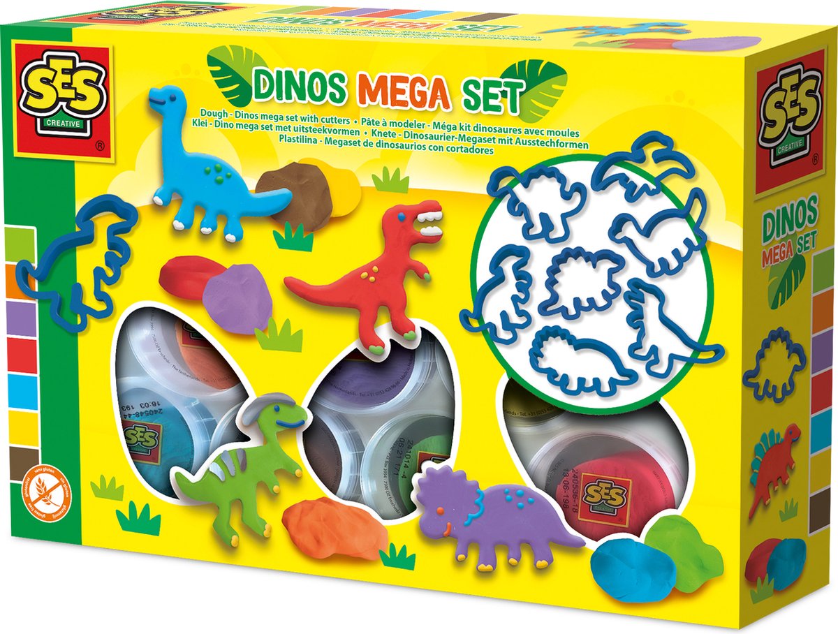 Ses Dino Mega-Ton-Set komplett mit Ausstechformen