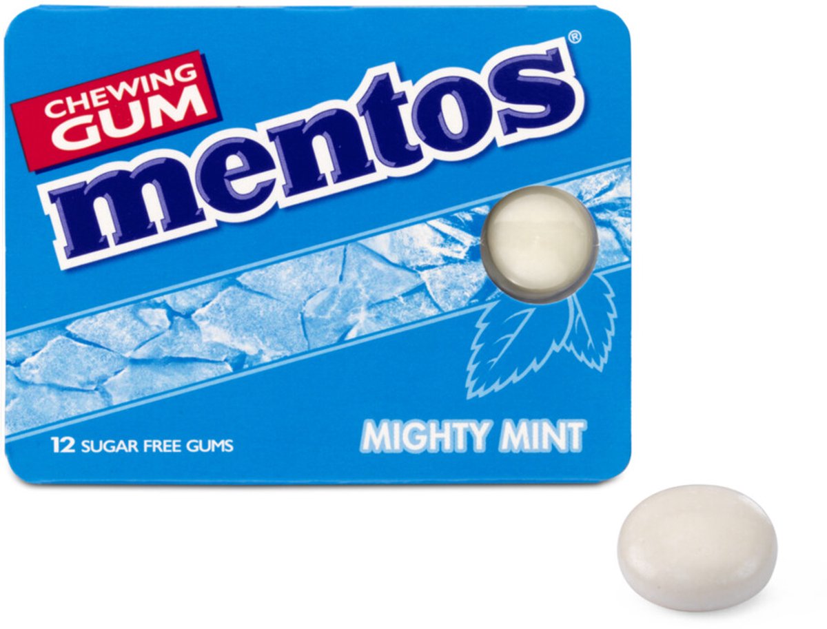 Mentos Kaugummi Mighty Mint Blister (12 Stück)