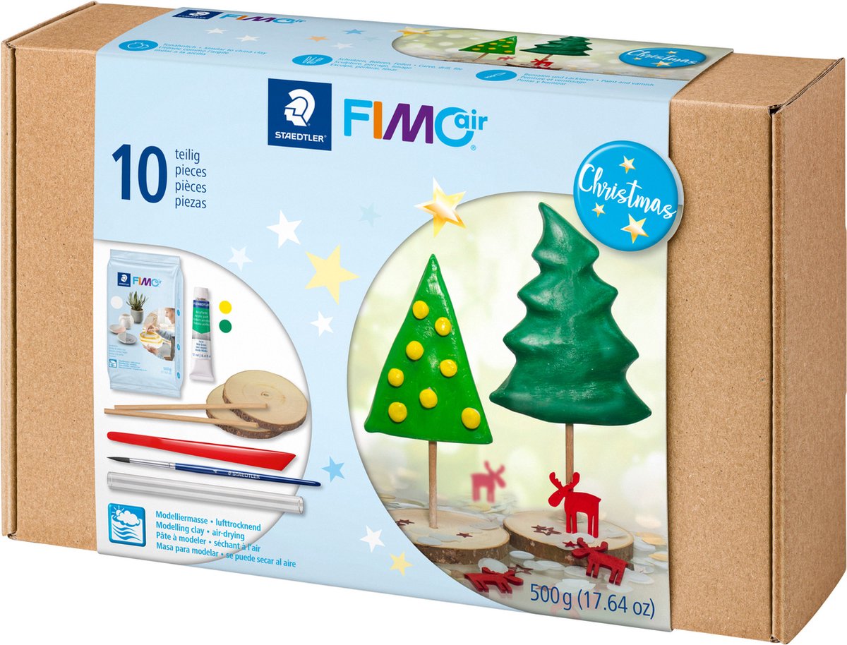 Fimo Air - Lufttrocknende Modelliermasse - Weihnachtsset