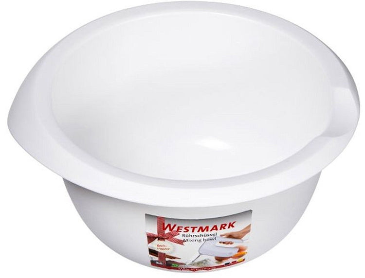 Westmark Rührschüssel, 2,5 l, mit Ausgießer, Kunststoff, weiß, 3152227w