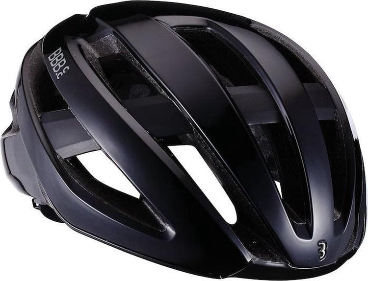 BBB Cycling Rennradhelm – Maestro Aerodynamischer Fahrradhelm – optimale Belüftung – leicht – waschbare Polsterung – Fahrradhelm Erwachsene – glänzendes Schwarz – L – BHE-09