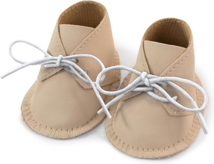 Miniland ml-Puppen: Schuhe für Jungen und Mädchen, 38 cm, beige, 3+
