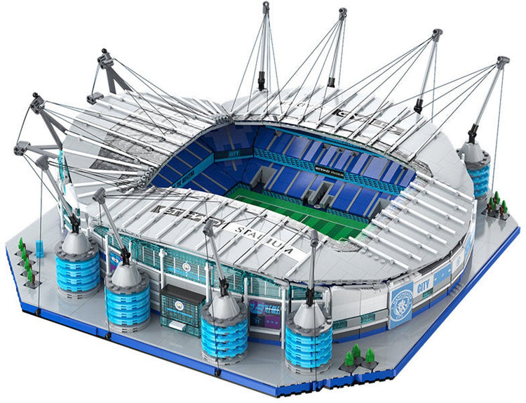 Cada Bricks C66022W Icons Manchester City Stadion XL Bauset | Mega-Fußballstadion | klassisches modulares Gebäude des Schöpfers | Experte Architektur Modellbau | Technisches Lernspielzeug für Erwachsene und Kinder | geeignet für Lego | 4473 Bausteine