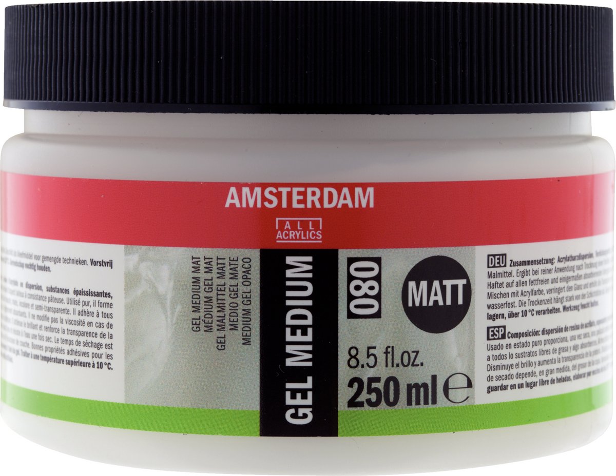 Amsterdam Gel mittelmatt 080 Glas 250 ml