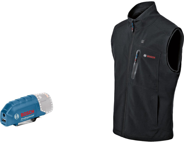 Bosch ghv – 12 + 18 V xa-Akku – beheizte Jackenweste – schwarz – Größe XL
