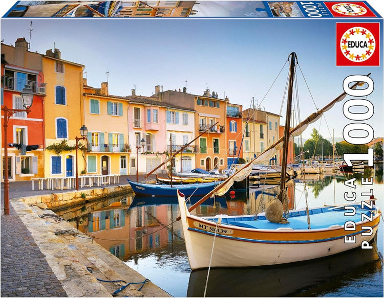 Educa – Puzzle – 1000 Teile – Hafen von Martigues, Provence