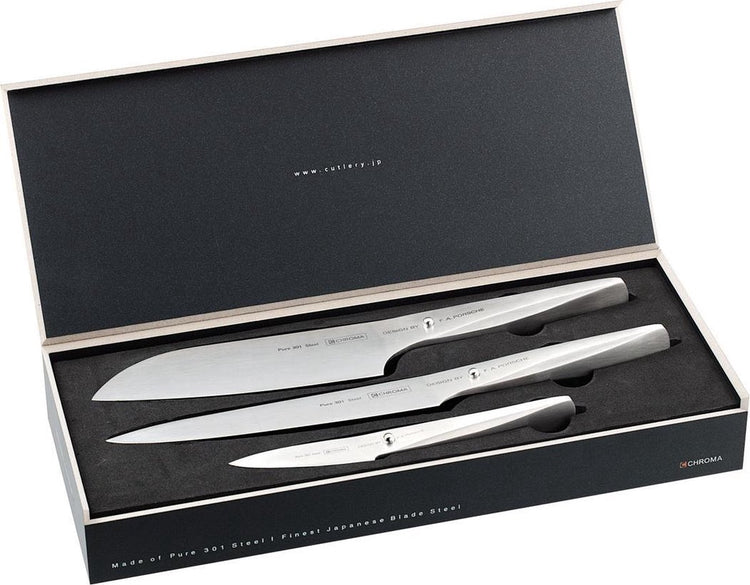 Chroma Typ 301 Design von f.a. Porsche Messerset - 3-teilig
