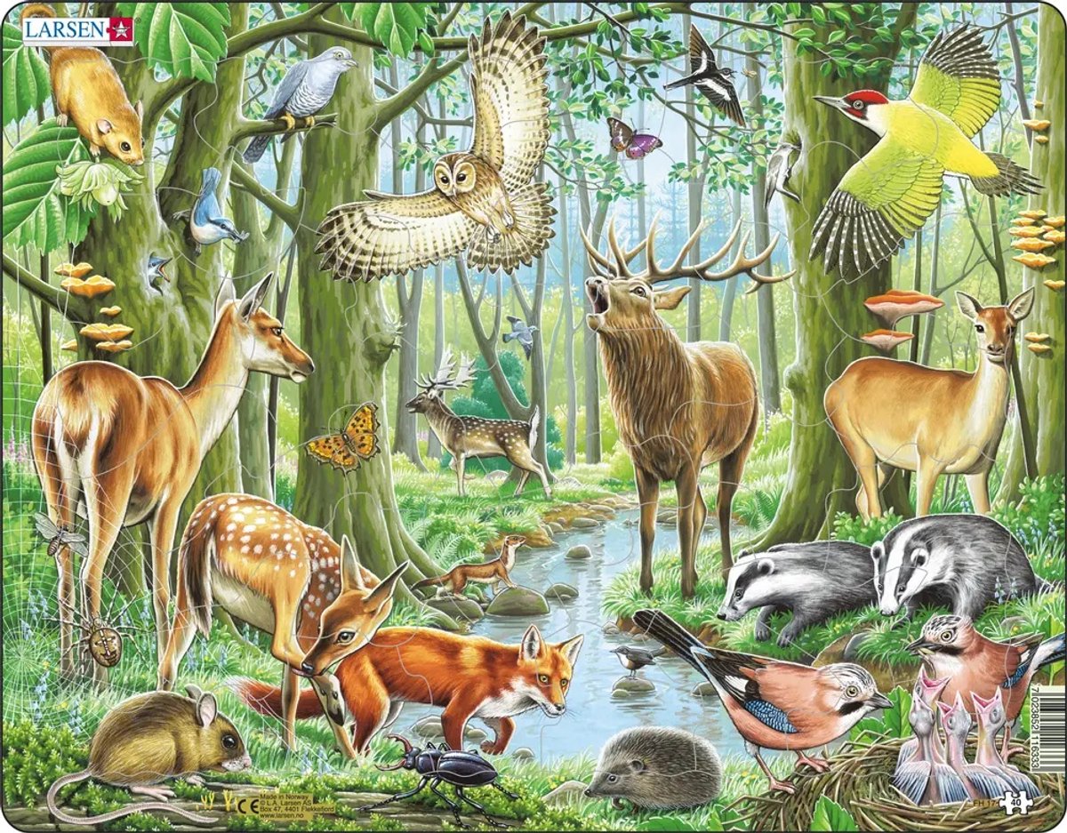 Selecta Larsen -Pluzztiere - Europäische Wälder, 40..