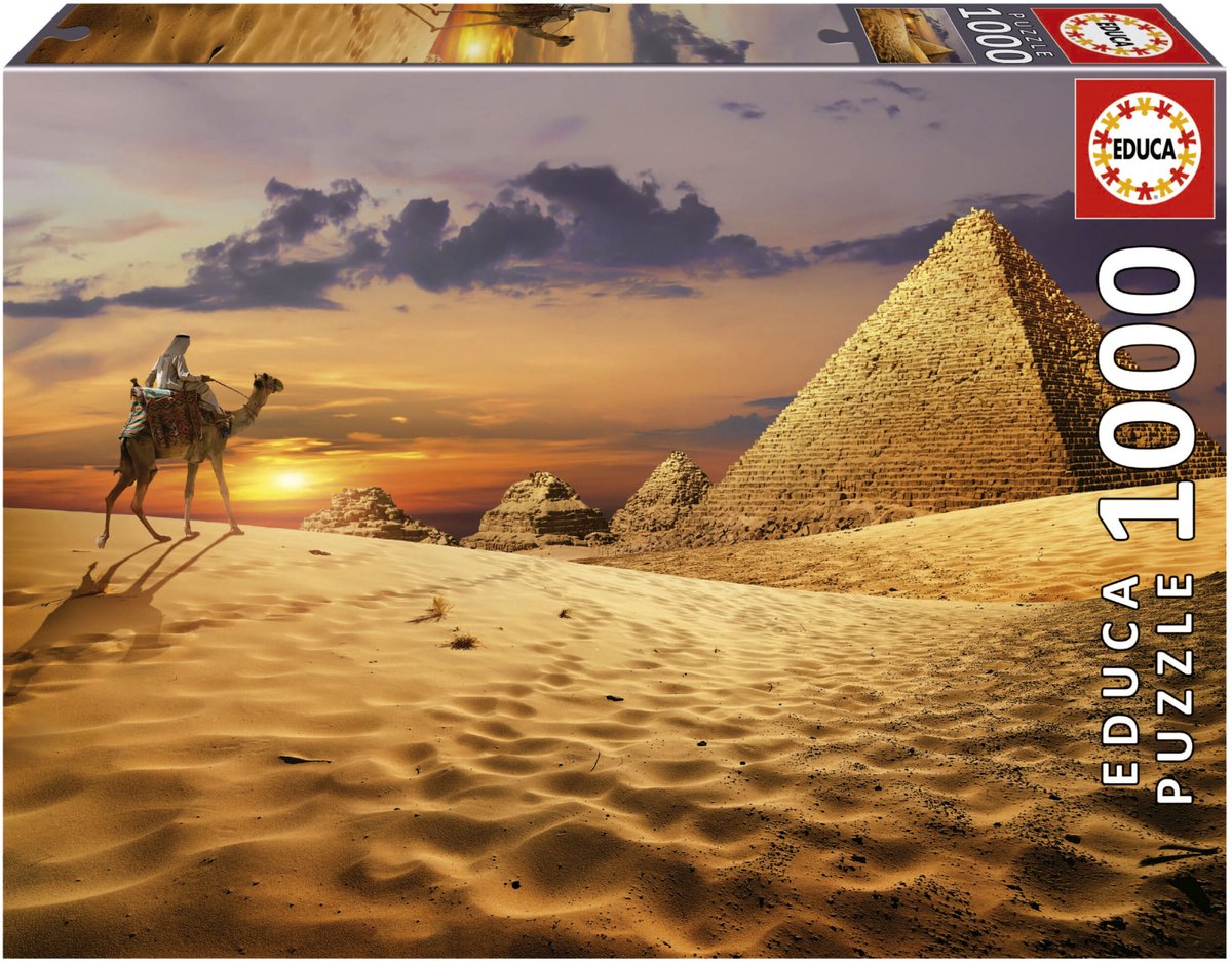 Educa Puzzle 1000 Kamele in der Wüste