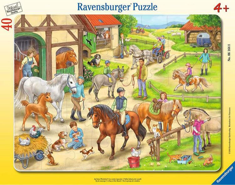 Ravensburger Puzzlespielzeug - Pferdefarm-Puzzle 40 Teile.