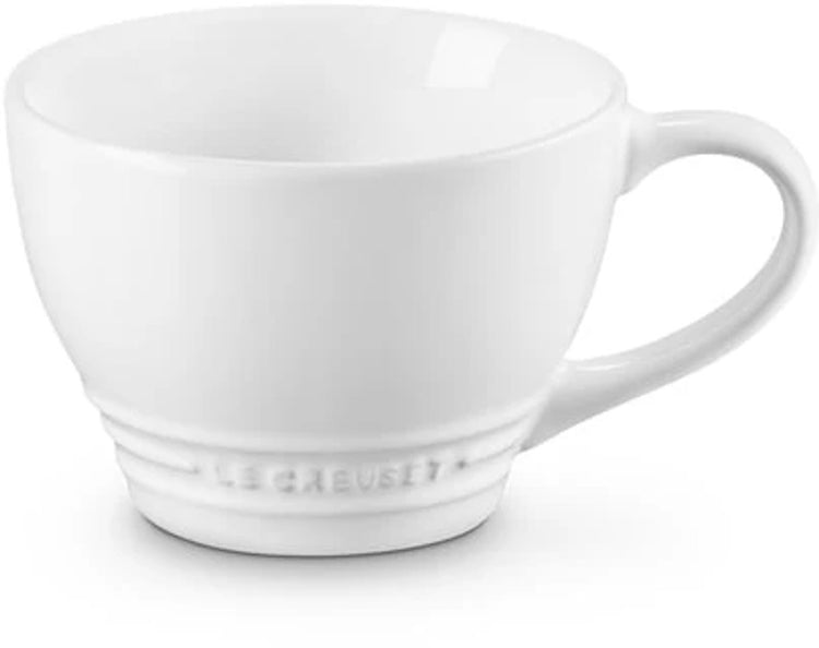 Le Creuset Cappuccinotasse 0,4l Steingut weiß