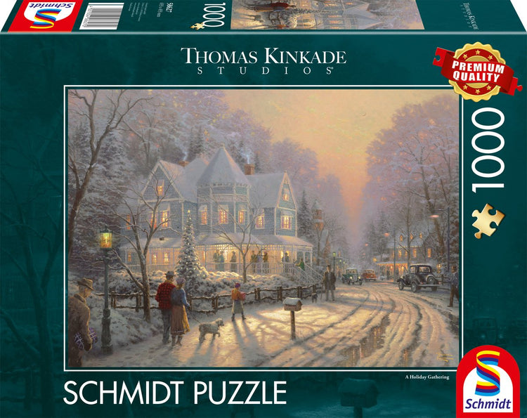Schmidt - Puzzle - Festliche Weihnachten - Thomas Kinkade - 1000 Teile - Erwachsene - ab 12 Jahren
