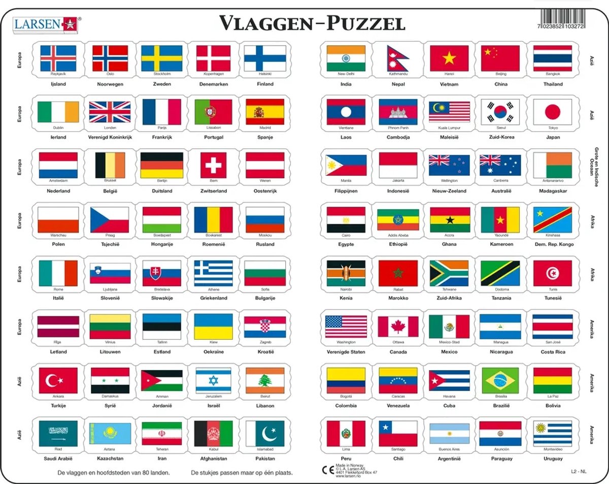 Selecta Larsen Flags of the World, 80..