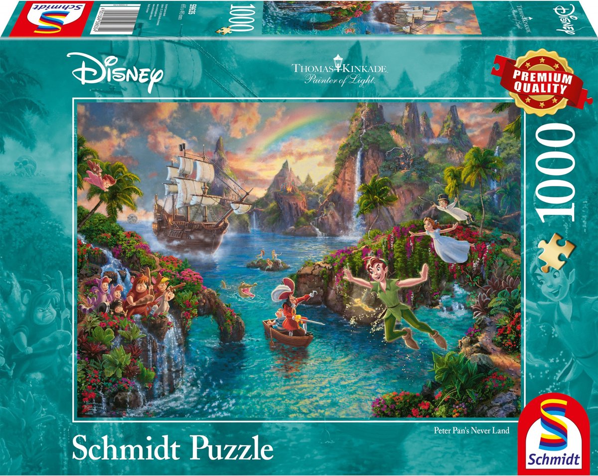 Peter Pan Schmidt Disney-Puzzle – 1000 Teile – Premium-Qualität