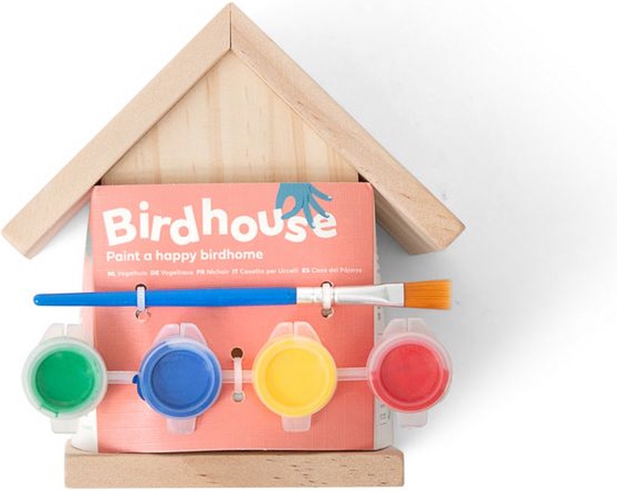 BS -Spielsachen machen Ihr eigenes hölzerne Vogelhausgebäude -Set