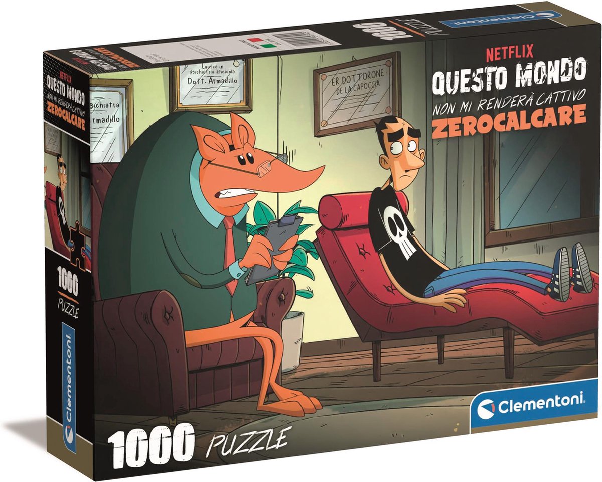 Clementoni – Puzzle – 1000 Teile – Zero Calcare – Puzzle für Erwachsene