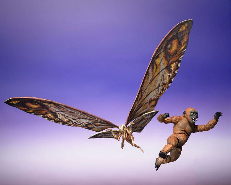 Bandai Tamashii Nations Godzilla x Kong: The New Empire S.H. Monster Arts Actionfigur 2er-Pack Suko Mothra Actionfigur