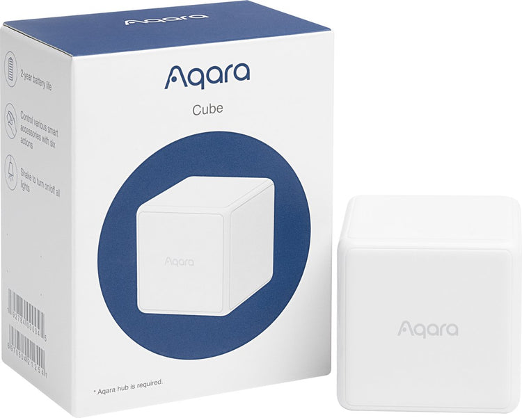 Aqara Cube-Fernbedienung (offizielle EU-Version, CE-geprüft) Zigbee – kompatibel mit Homey, Domoticz (Plug-in), Home Assistant, Home Kit (über Hub), Mi Home und mehr.