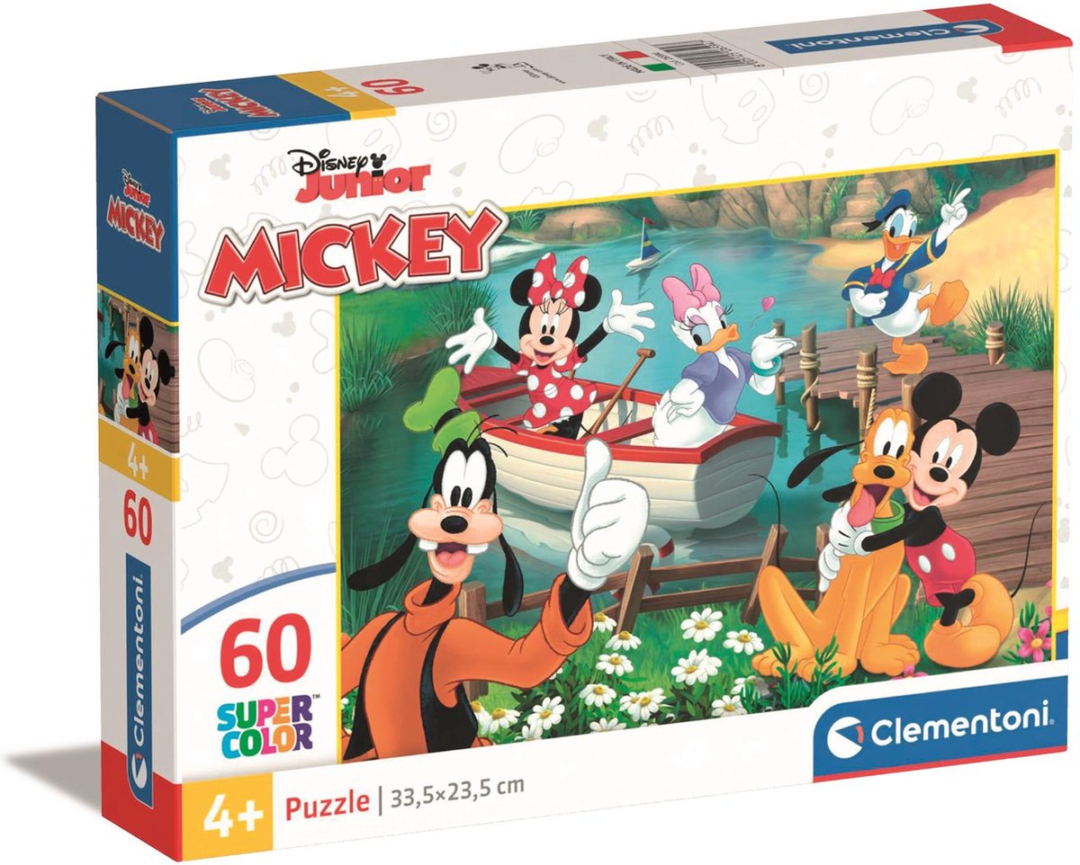 Clementoni Jigsaw Puzzle Super Color Mickey Mouse, 60st.