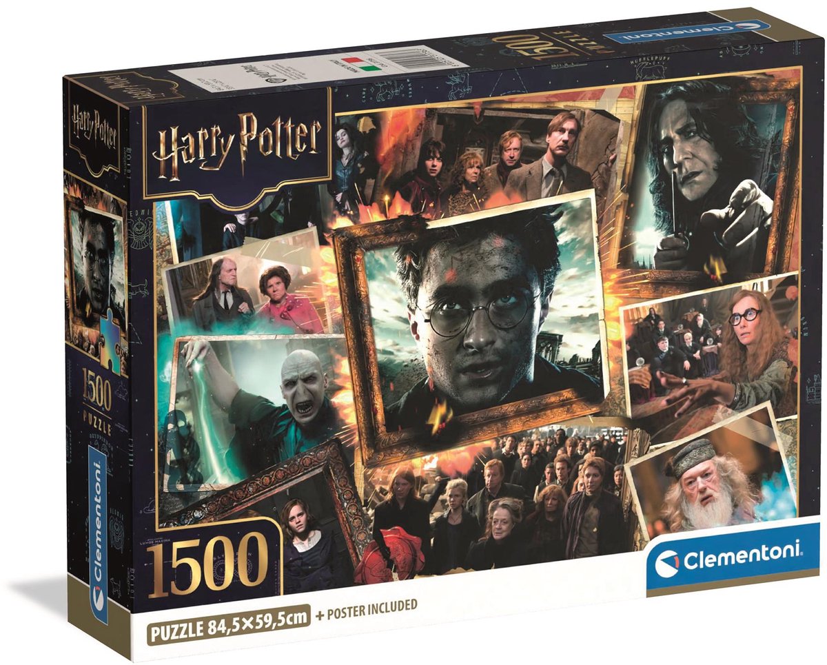 Clementoni – Puzzle – 1500 Teile – Harry Potter-Kompaktbox – hochwertige Sammlung