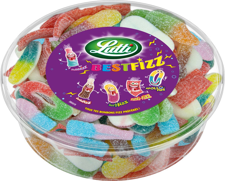 Lutti - beste - fizz-saure Bonbons - Tubo - 550gr