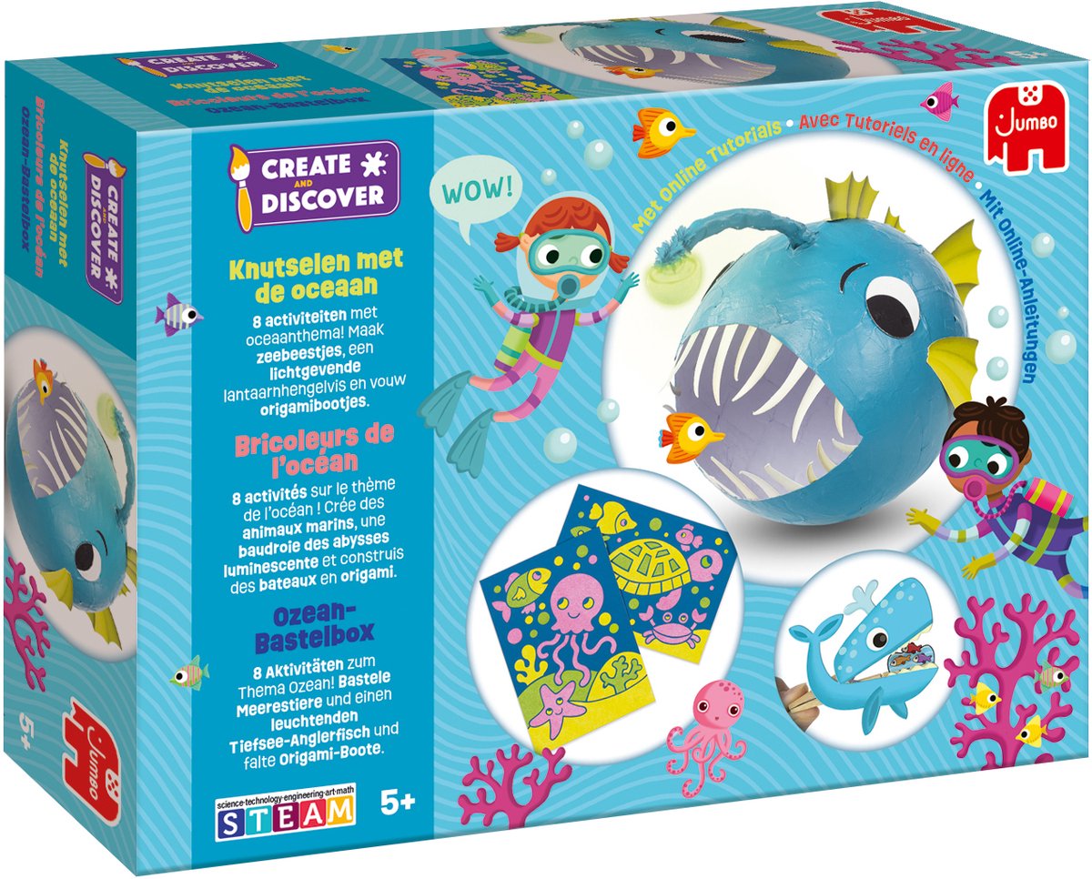 Jumbo Create Ocean entdecken – Basteln mit dem Ozean – Lernsystem