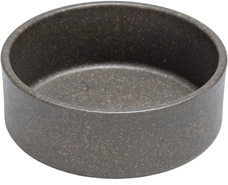Designed by Lotte Noor Hundefutternapf – Futternapf Trinknapf – spülmaschinenfest – Bambus – Grau – 12 cm