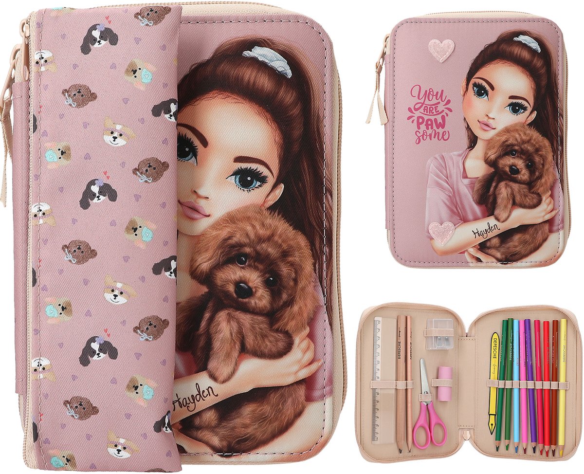 Depesche – Topmodel Basic Duo Federmäppchen – Kitty und Doggy