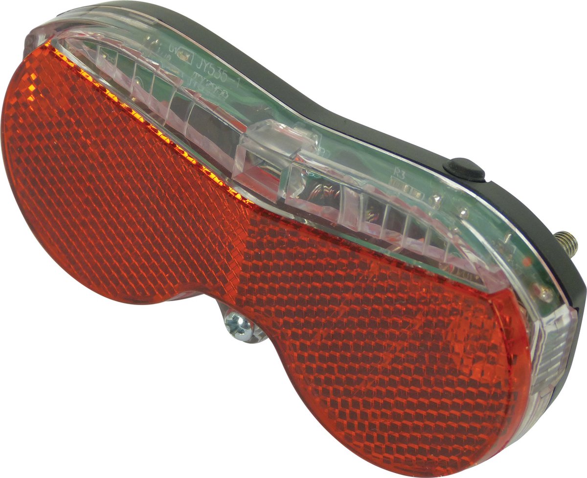 Dresco Fahrradrücklicht - modern - 3 LEDs - Schwarz