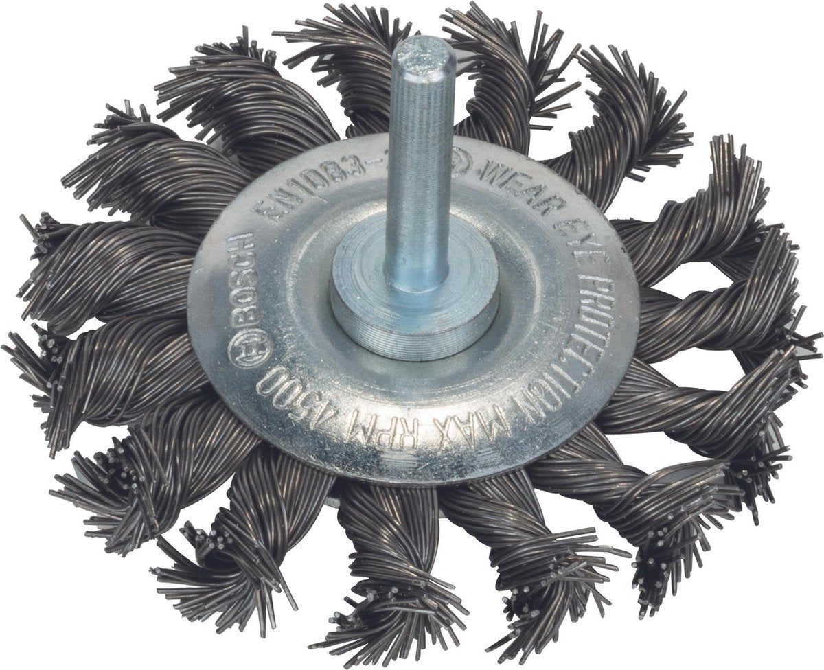 Bosch 6 mm Scheibenbürste 75 Zopf 0,5 Stahl