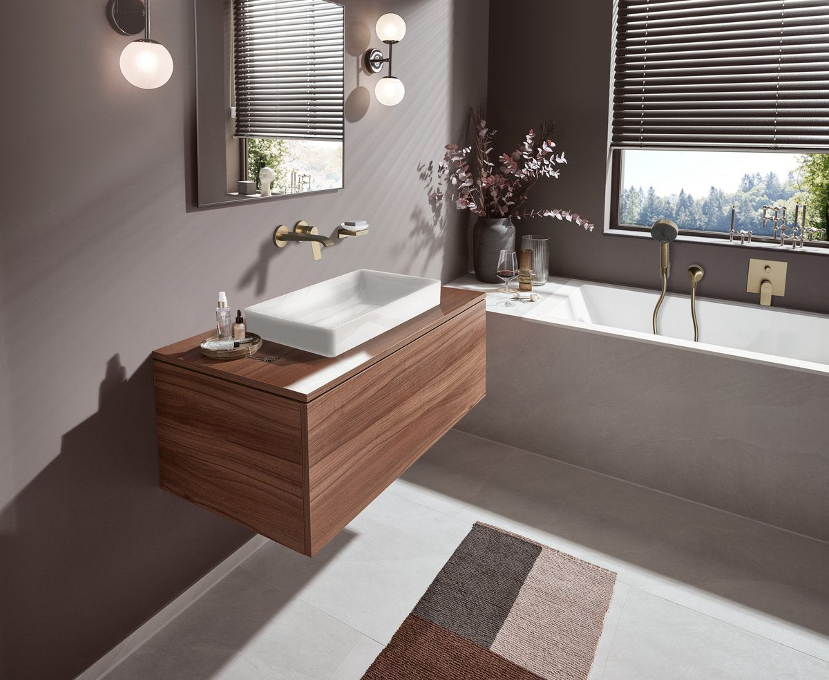 Hansgrohe vivenis – Einbau-Waschtischmischer – Größe 192 mm – gebürstete Bronze