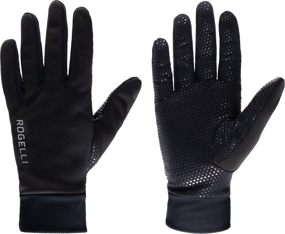 Rogelli Laval Fahrradhandschuhe Damen – winddichte Fahrradhandschuhe – atmungsaktiv – Schwarz – Größe S