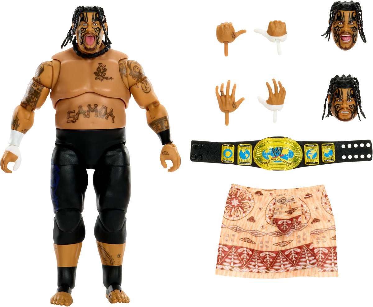Mattel WWE Actionfigur Ultimate Edition Umaga 6 Zoll Spielzeug.