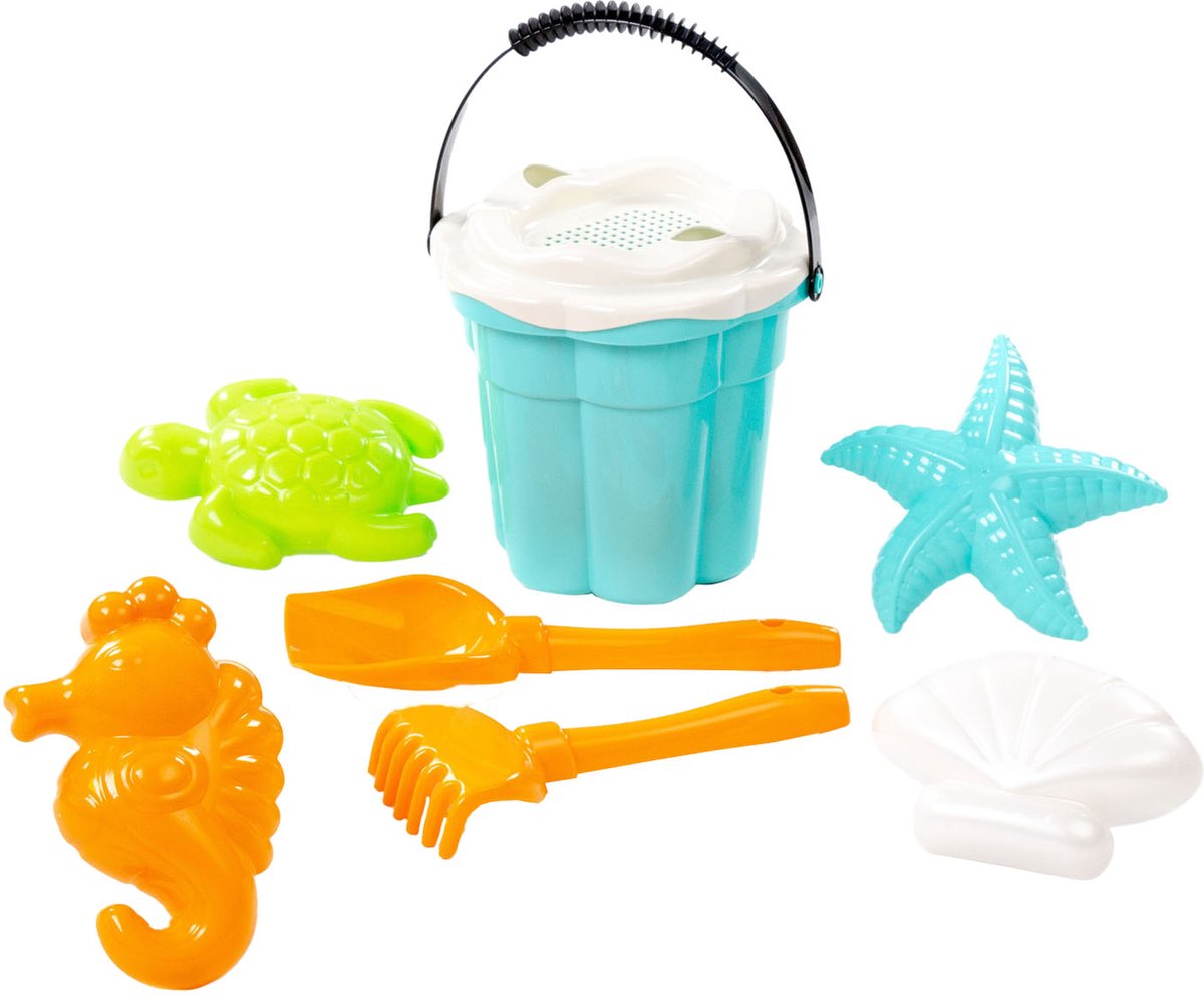 Cavallino Toys Cavallino Classic Bucket Set mit Sandformen blau, 9dlg.