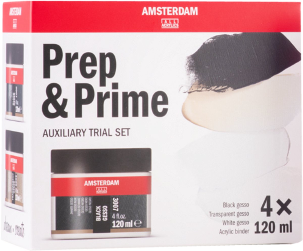 Amsterdam mittleres Vorbereitungs- und Prime-Set | 4 x 120 ml