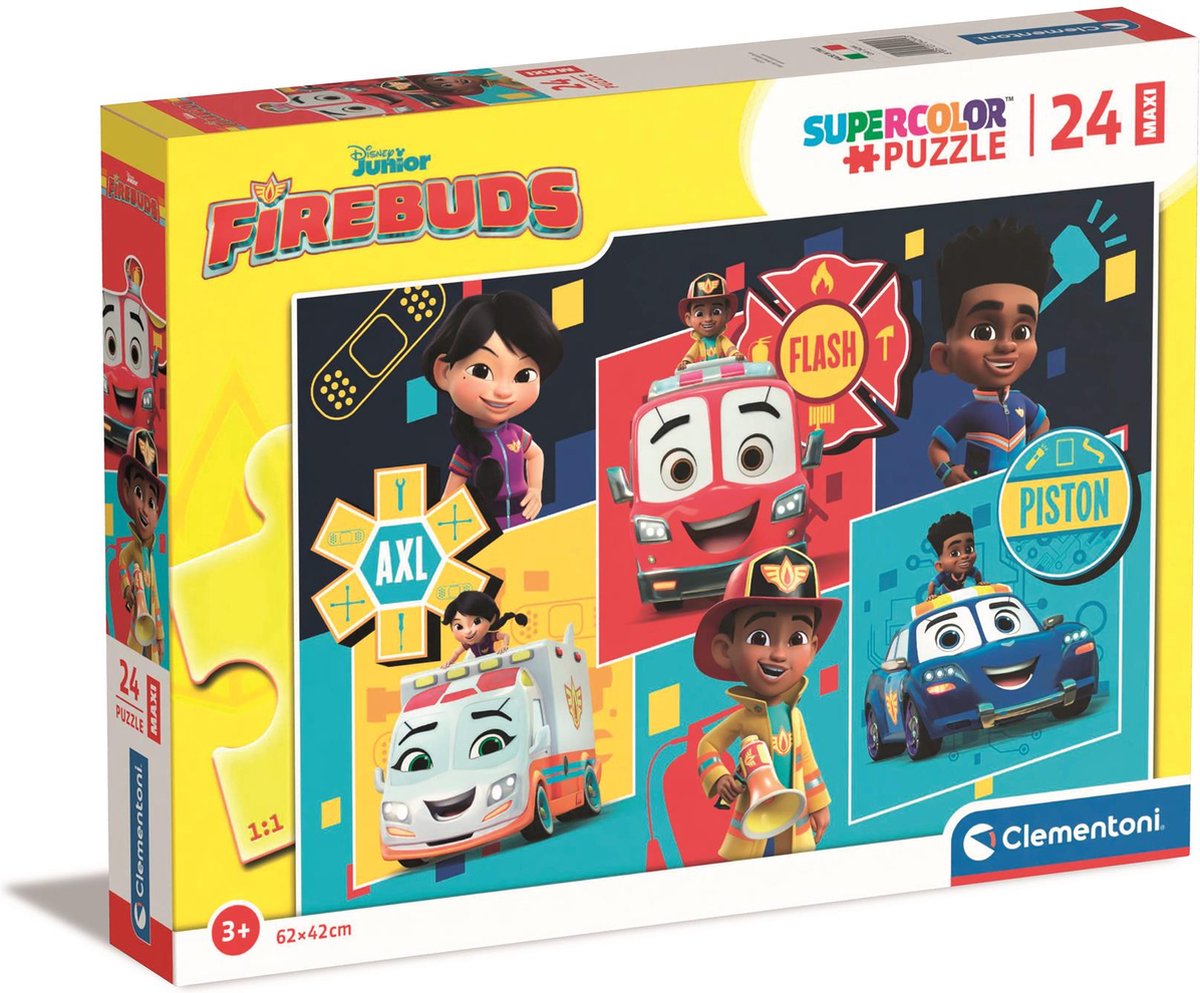 Clementoni - Puzzle - 24 Maxiteile - Disney Firebud - Kinderpuzzle - ab 3 Jahren