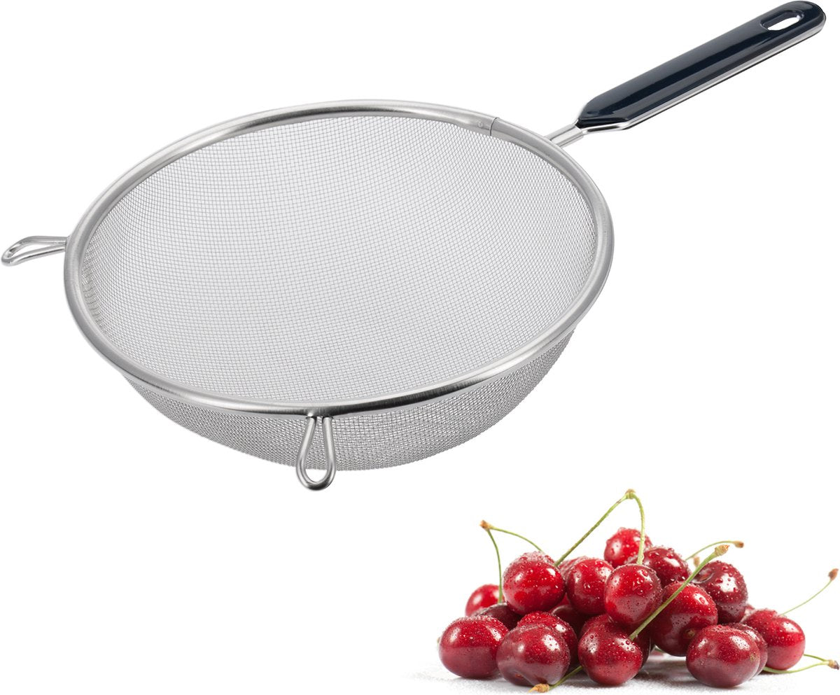 Westmark Haushaltssieb, traditionell, ø 18 cm, Edelstahl Kunststoff, Silber Schwarz, 12842270