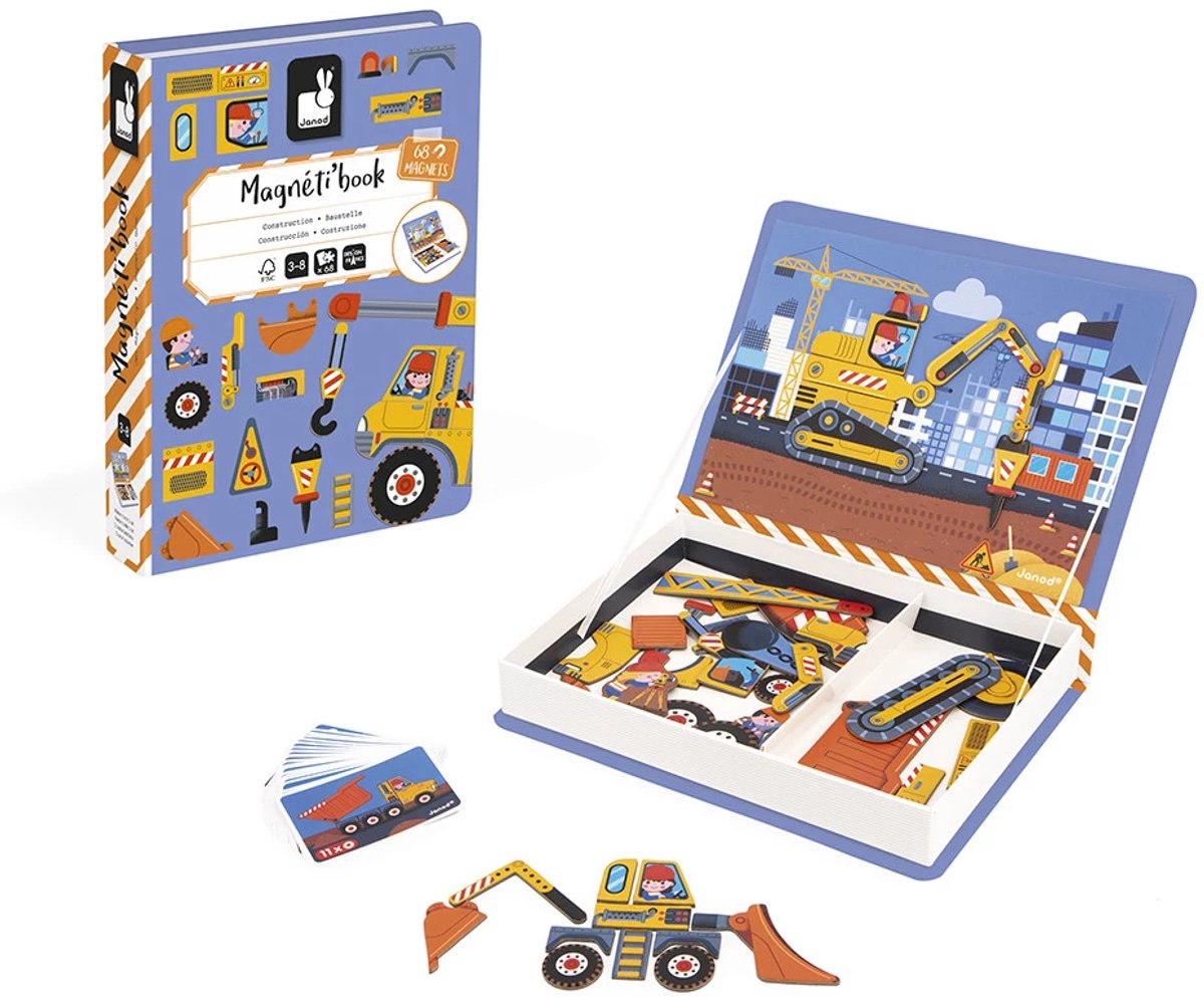 Janod - Magnetibook - Konstruktion - Magnetbuch-Spielset